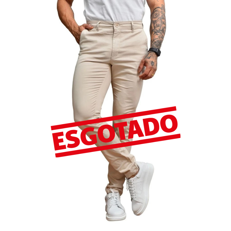 Calça Alfaiataria Sarja Sport Fino - Compre 1 Leve 2