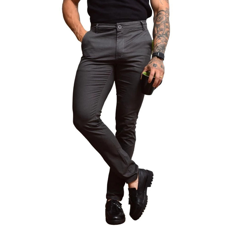 Calça Alfaiataria Sarja Sport Fino - Compre 1 Leve 2