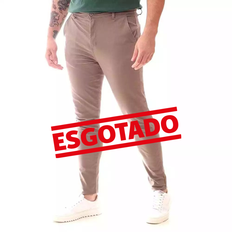 Calça Alfaiataria Sarja Sport Fino - Compre 1 Leve 2