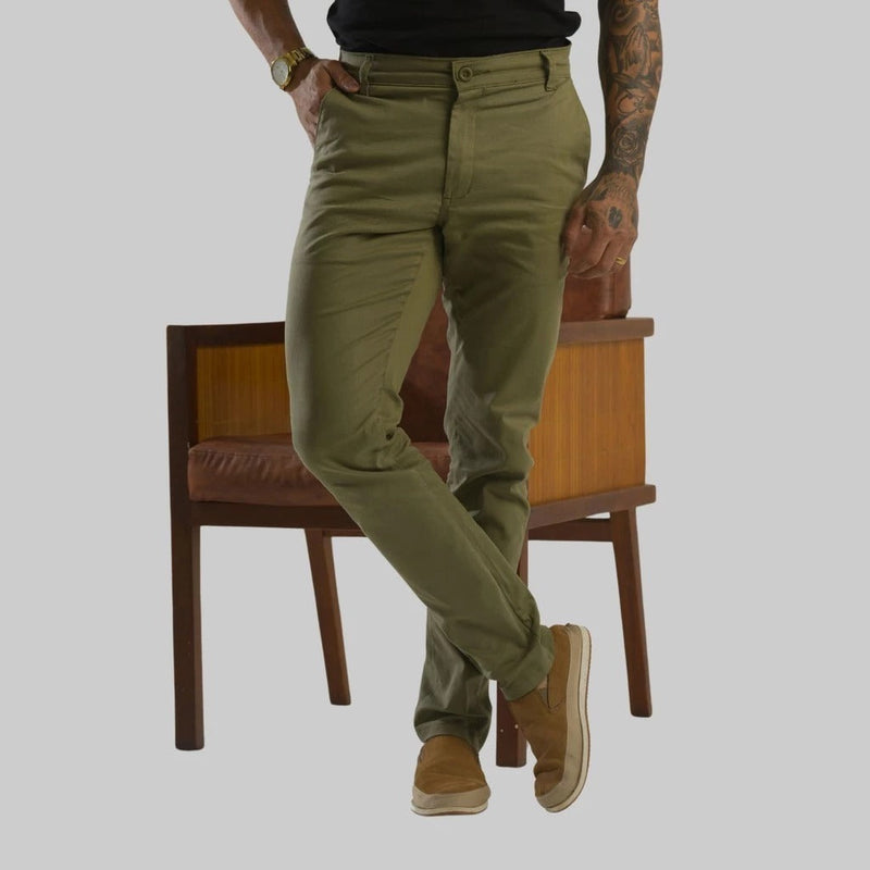 Calça Alfaiataria Sarja Sport Fino - Compre 1 Leve 2