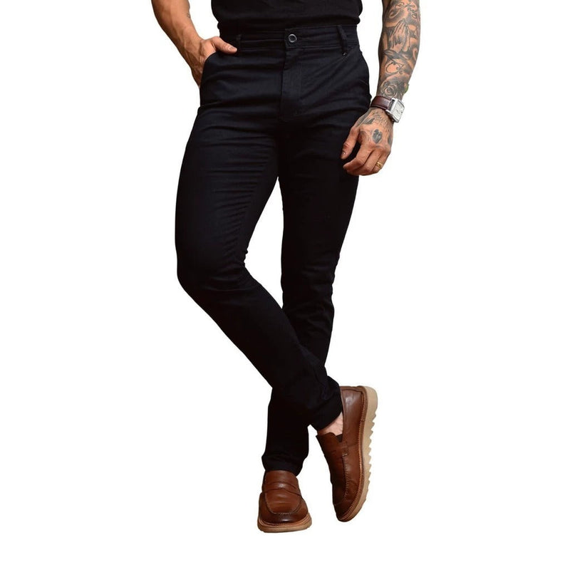 Calça Alfaiataria Sarja Sport Fino - Compre 1 Leve 2
